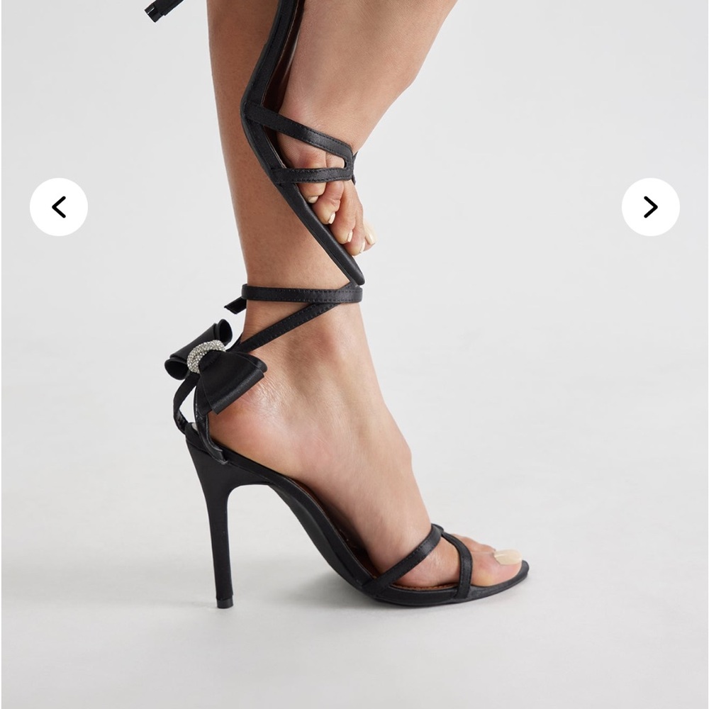 Elegant Black Strappy Heels